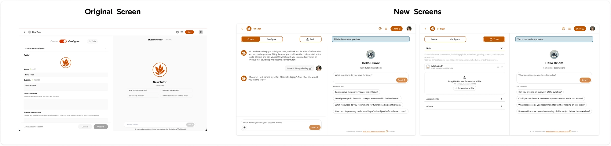 UT Sage edit page