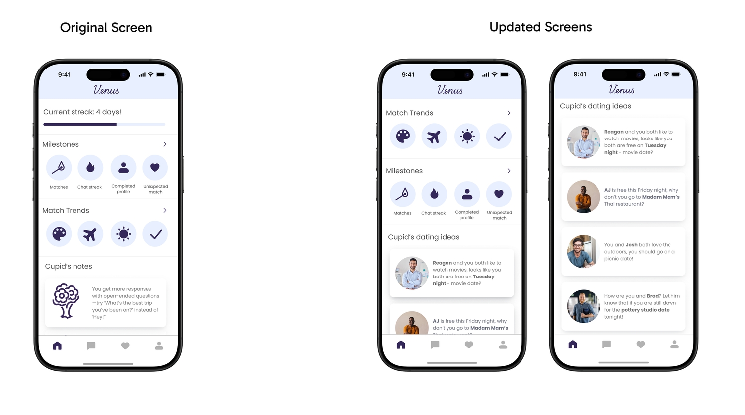 Fix on the homepage screen