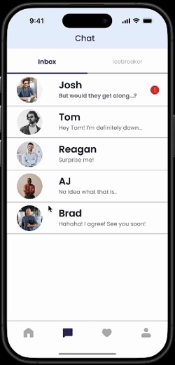 Fix on the match profile screen