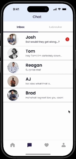 Fix on being able to unmatch from the match profile screen