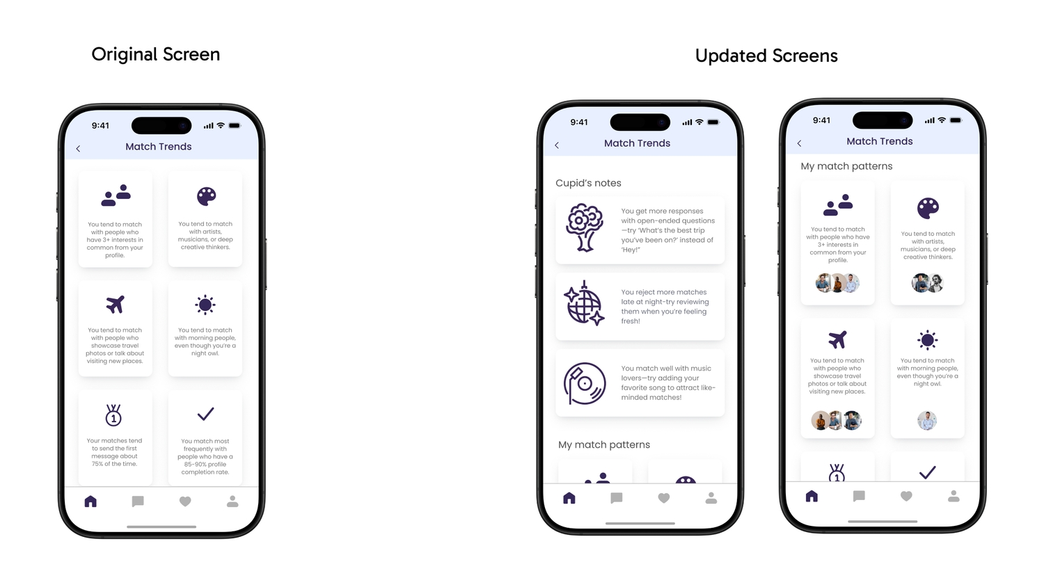 Fix on the trends screen