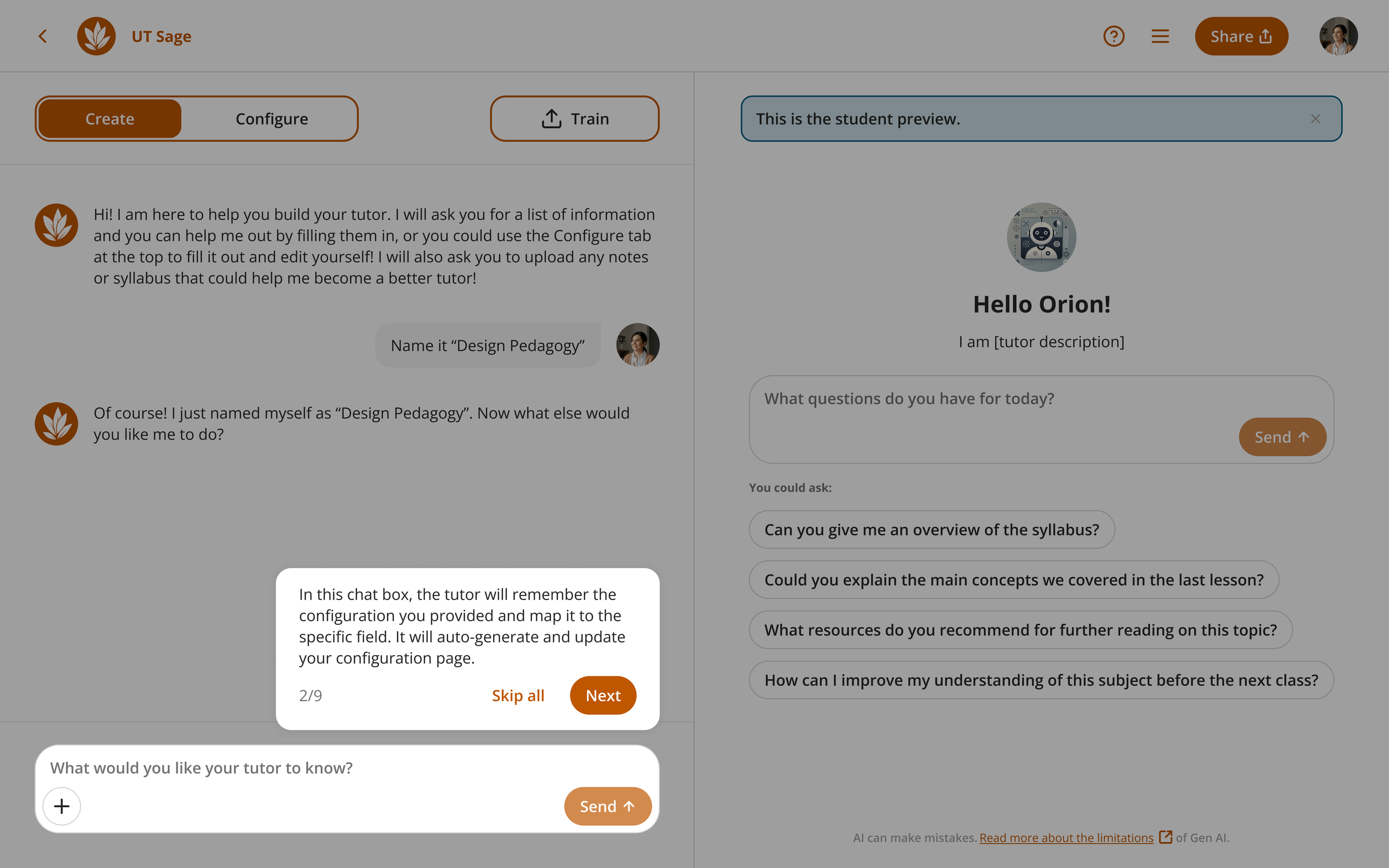 Tutorial tooltip on tutor creation chat syncing fields